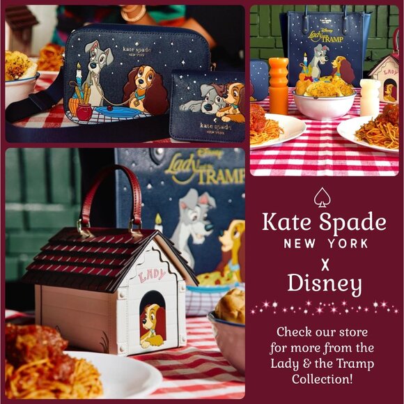 NWT Kate Spade X Disney Dog House Disney Lady Tramp Leather Bag Crossbody Purse - Picture 3 of 13